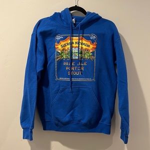 Sierra Nevada, pale ale, porter, stout sweatshirt, cobalt, blue size small